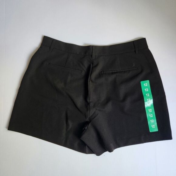 NAUTICA Women Black Shorts Dressy Casual With Pockets & Pleats Size 10 and 12 - Picture 13 of 15